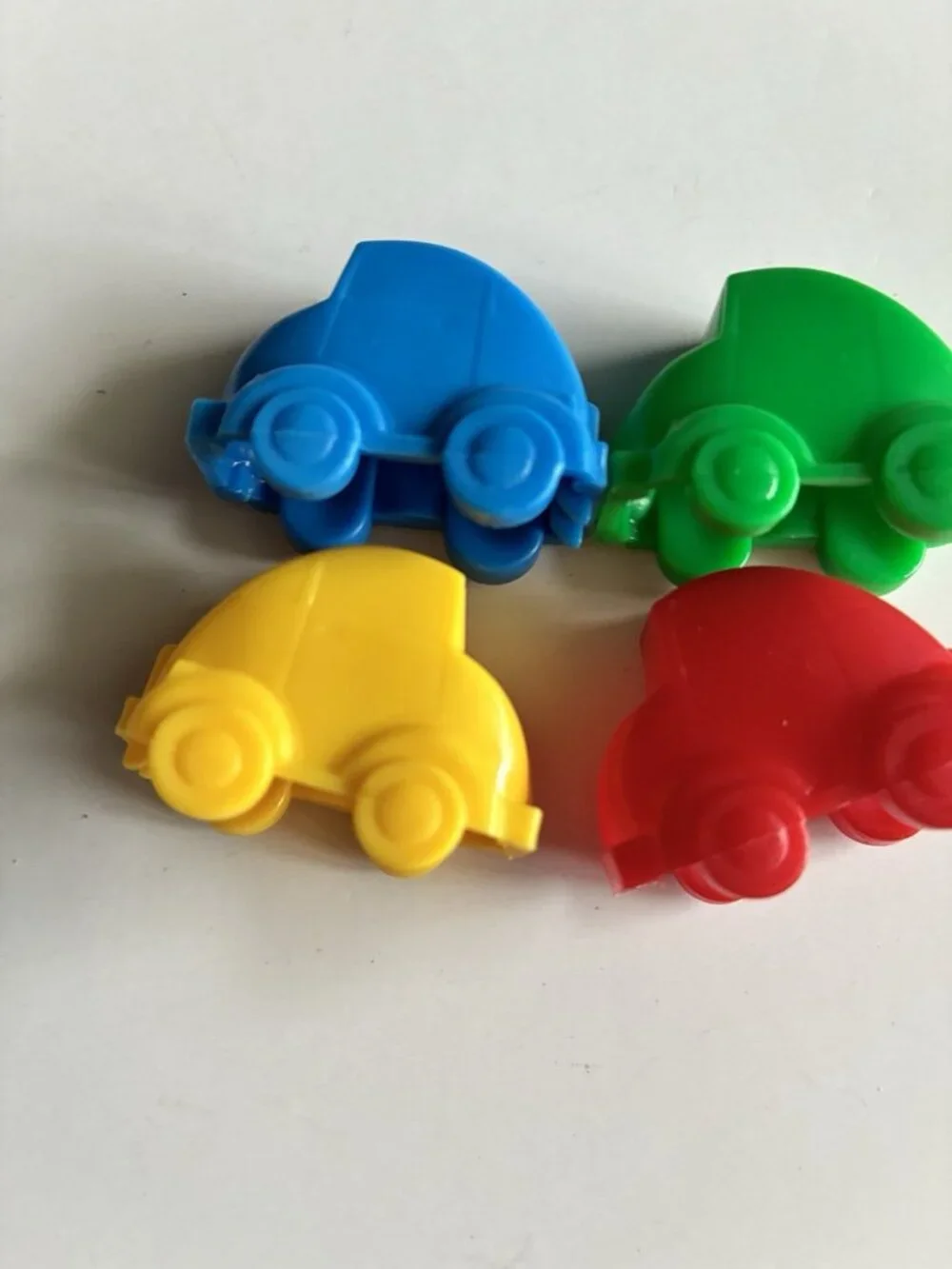 Monopoly Junior Amusement Park 4 Car Movers Replacement Pieces 1996 Complete Set